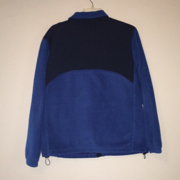 Columbia Sportswear Blue Full Zip Jacket Orange Trim Zip Pockets - Picture 3 of 10